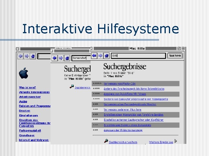 Interaktive Hilfesysteme 