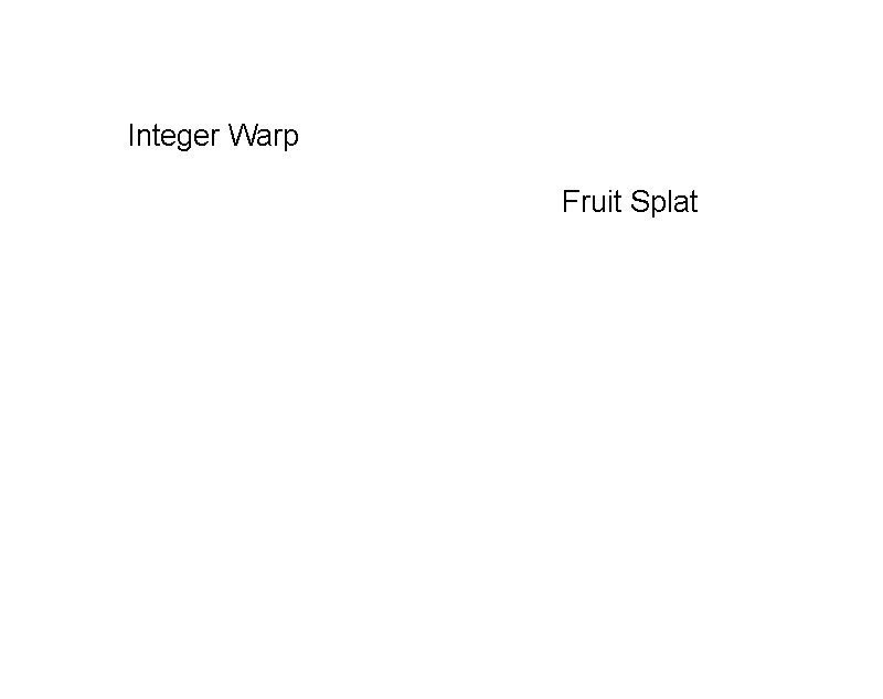 Integer Warp Fruit Splat 