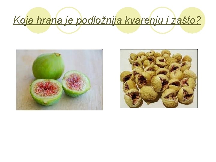 Koja hrana je podložnija kvarenju i zašto? 