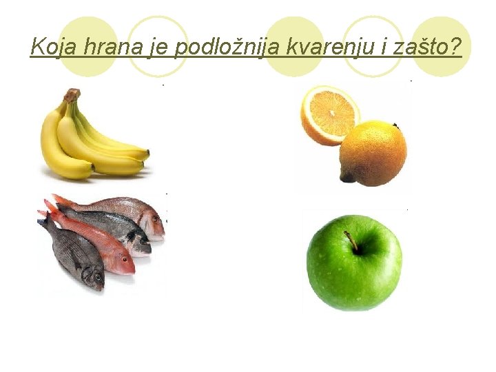 Koja hrana je podložnija kvarenju i zašto? 