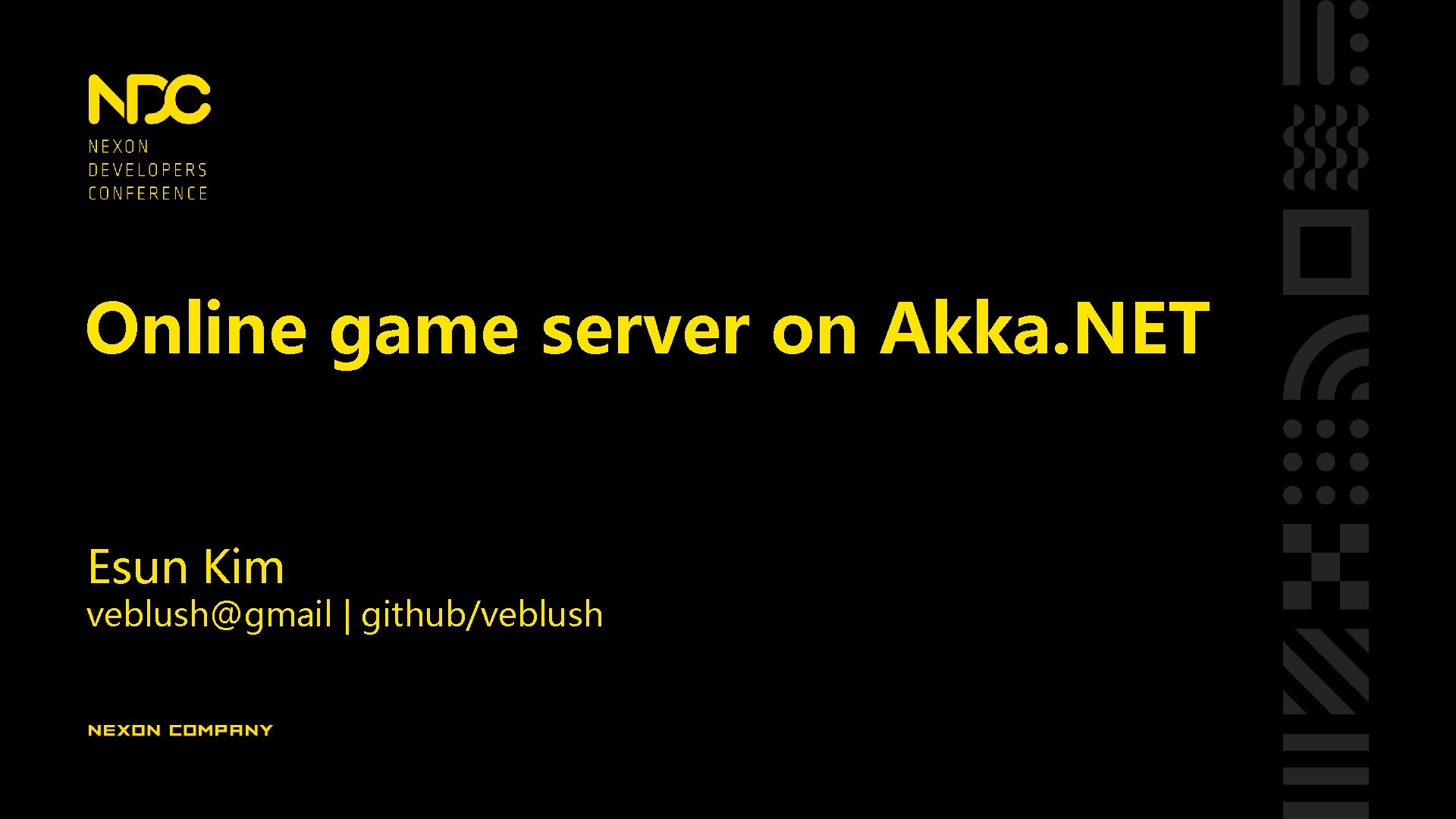 Online game server on Akka. NET Esun Kim veblush@gmail | github/veblush 