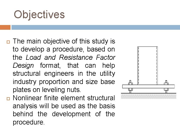 Objectives The main objective of this study is to develop a procedure, based on