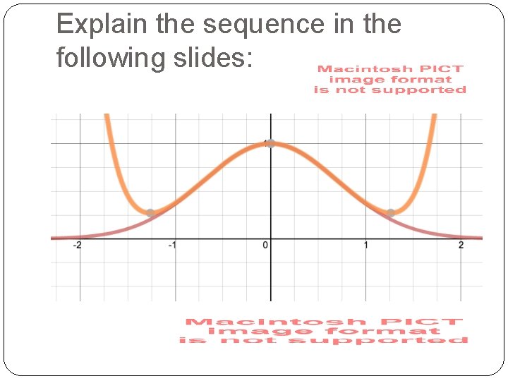 Explain the sequence in the following slides: 