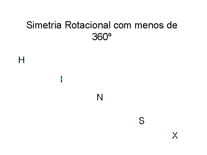 Simetria Rotacional com menos de 360º 