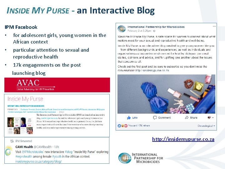 INSIDE MY PURSE - an Interactive Blog IPM Facebook • for adolescent girls, young