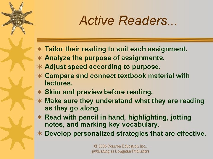 Active Readers. . . ¬ ¬ ¬ ¬ Tailor their reading to suit each Active Readers. . . ¬ ¬ ¬ ¬ Tailor their reading to suit each