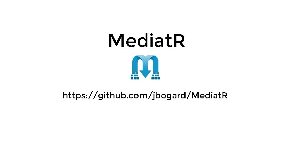 Mediat. R https: //github. com/jbogard/Mediat. R 