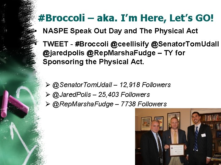 #Broccoli – aka. I’m Here, Let’s GO! • NASPE Speak Out Day and The