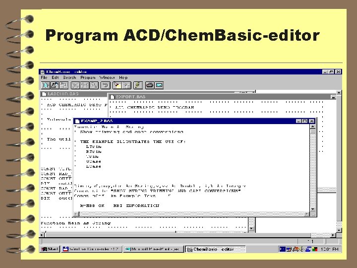 Program ACD/Chem. Basic-editor 