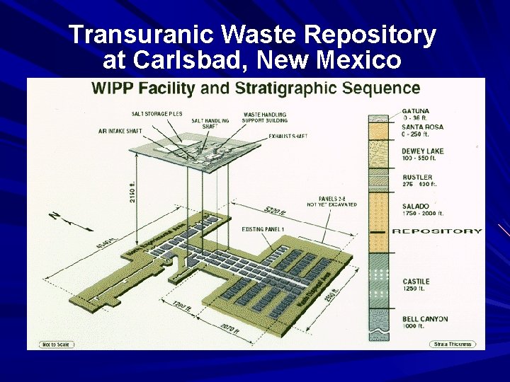 Transuranic Waste Repository at Carlsbad, New Mexico 