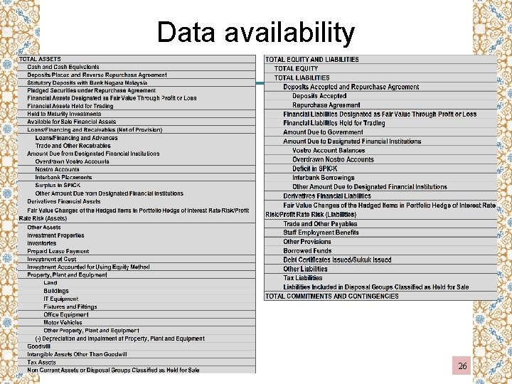 Data availability 26 