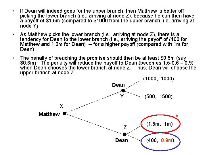  • If Dean will indeed goes for the upper branch, then Matthew is