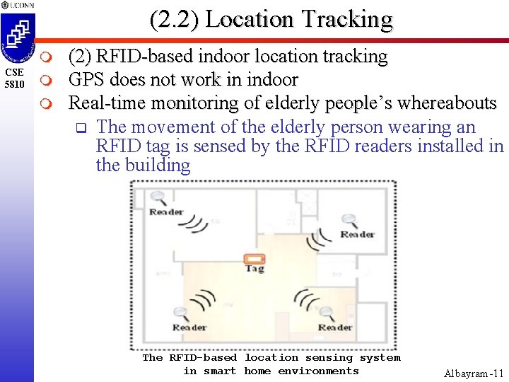 (2. 2) Location Tracking m CSE 5810 m m (2) RFID-based indoor location tracking