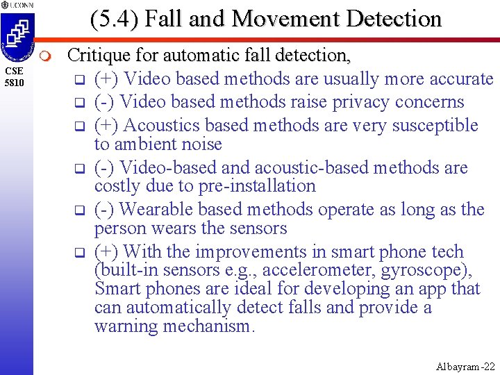 (5. 4) Fall and Movement Detection m CSE 5810 Critique for automatic fall detection,