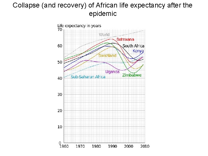 Collapse (and recovery) of African life expectancy after the epidemic 