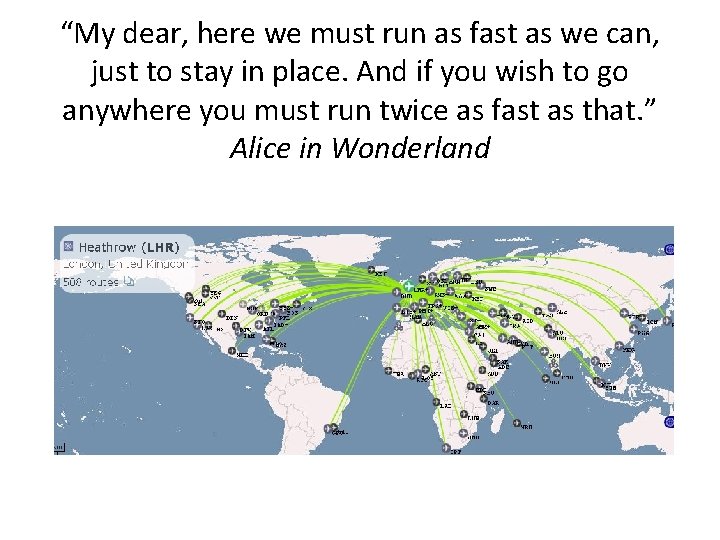 “My dear, here we must run as fast as we can, just to stay