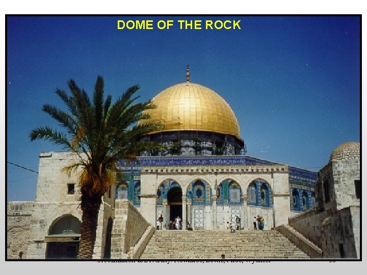 DOME OF THE ROCK Globalization & Diversity: Rowntree, Lewis, Price, Wyckoff 30 