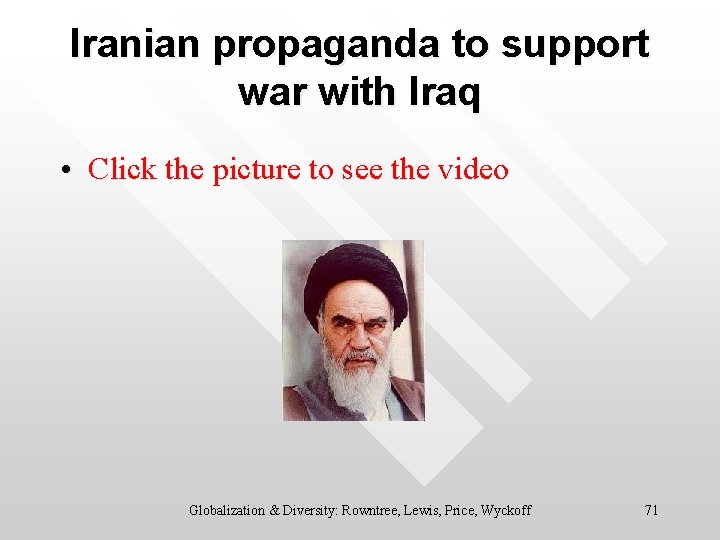 Iranian propaganda to support war with Iraq • Click the picture to see the