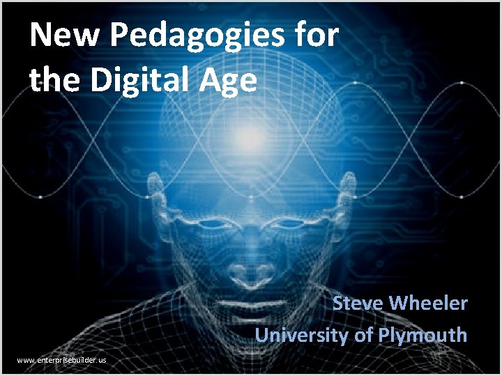 New Pedagogies for the Digital Age Steve Wheeler University of Plymouth www. enterprisebuilder. us