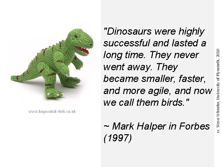 www. hopscotch-kids. co. uk ~ Mark Halper in Forbes (1997) cc Steve Wheeler, University