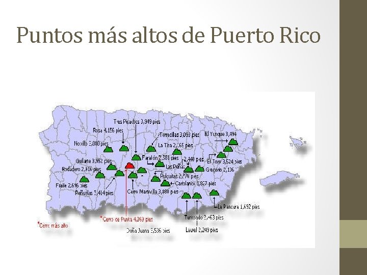 Puntos más altos de Puerto Rico 