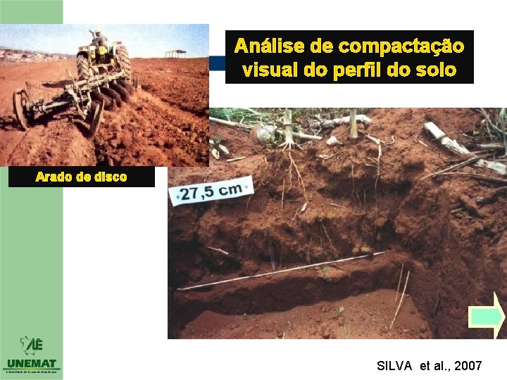 Análise de compactação visual do perfil do solo Arado de disco SILVA et al.