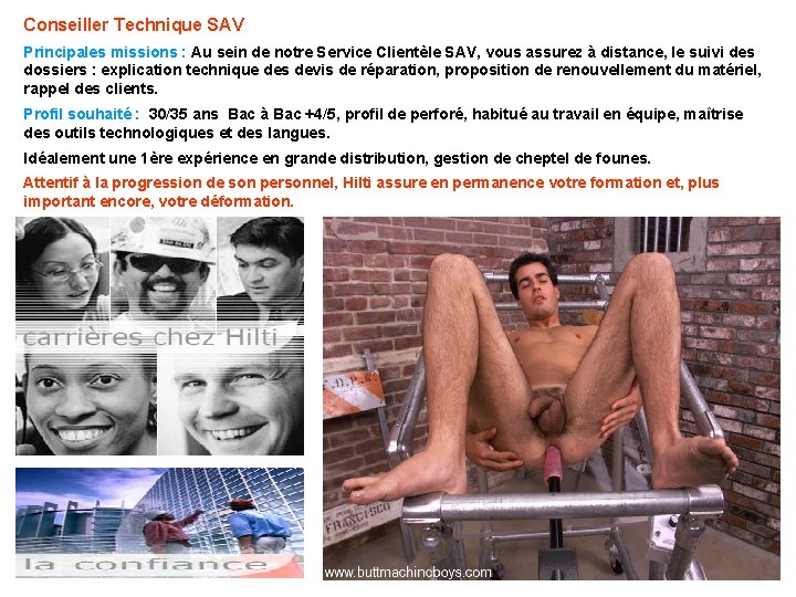 Conseiller Technique SAV Principales missions : Au sein de notre Service Clientèle SAV, vous