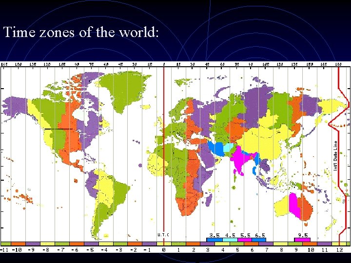 Time zones of the world: Time zones of the world:
