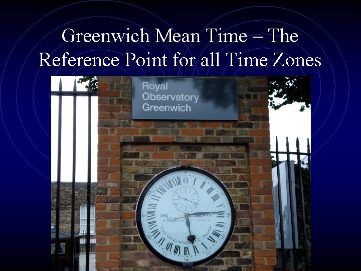 Greenwich Mean Time – The Reference Point for all Time Zones Greenwich Mean Time – The Reference Point for all Time Zones