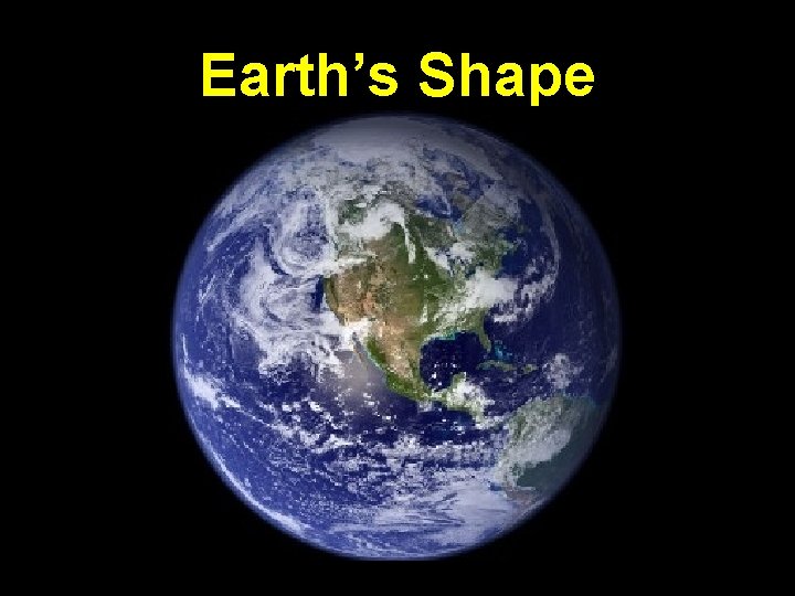 Earth’s Shape 