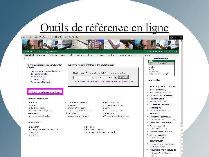 Outils de référence en ligne 