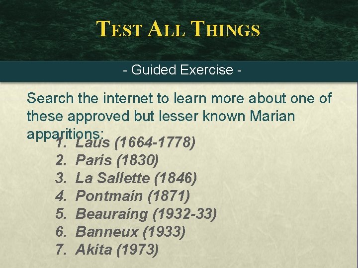 TEST ALL THINGS - Guided Exercise - Search the internet to learn more about