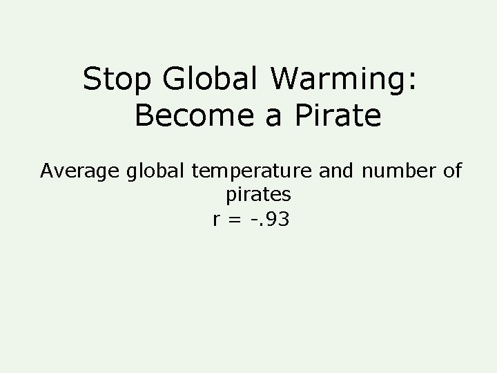 Stop Global Warming: Become a Pirate Average global temperature and number of pirates r Stop Global Warming: Become a Pirate Average global temperature and number of pirates r