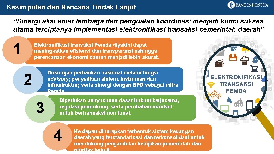 Kesimpulan dan Rencana Tindak Lanjut “Sinergi aksi antar lembaga dan penguatan koordinasi menjadi kunci