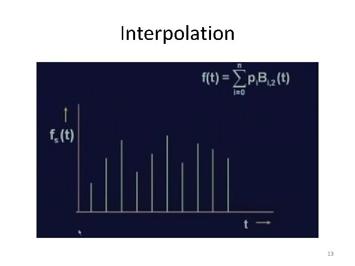 Interpolation 13 