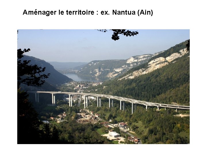 Aménager le territoire : ex. Nantua (Ain) 