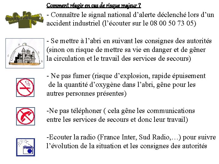 Comment réagir en cas de risque majeur ? - Connaître le signal national d’alerte