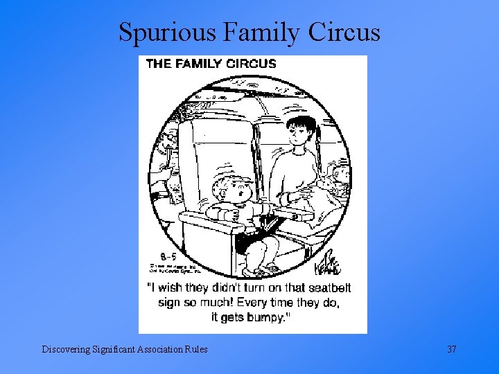 Spurious Family Circus Discovering Significant Association Rules 37 