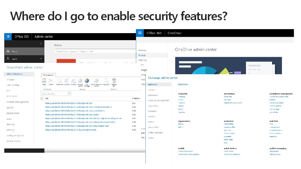 Where do I go to enable security features? Where do I go to enable security features?