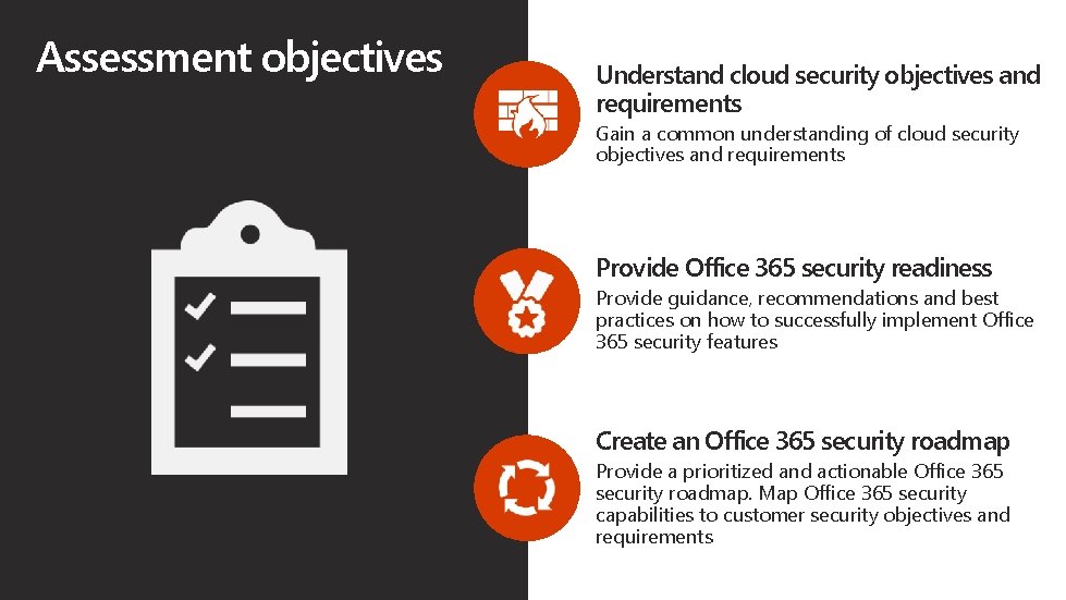 Assessment objectives Understand cloud security objectives and requirements Gain a common understanding of cloud Assessment objectives Understand cloud security objectives and requirements Gain a common understanding of cloud