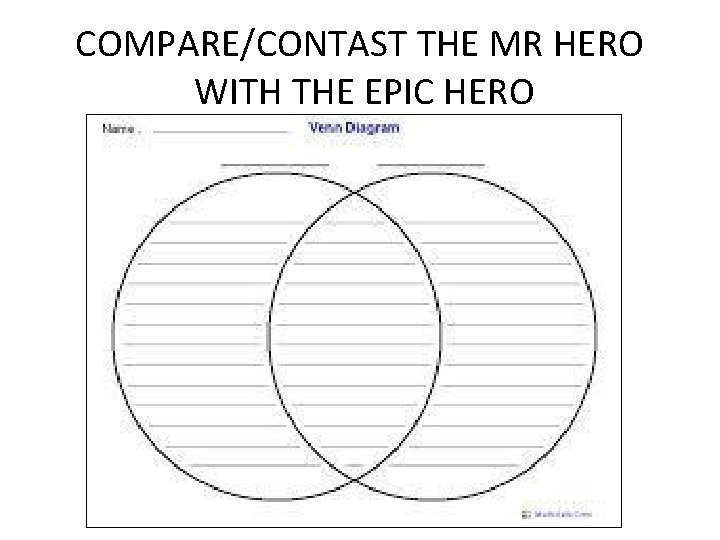 COMPARE/CONTAST THE MR HERO WITH THE EPIC HERO 