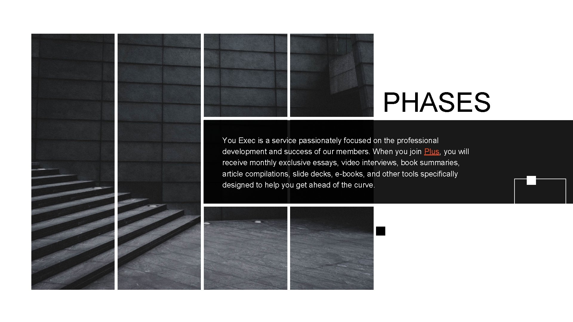 PHASES You Exec is a service passionately focused on the professional development and success