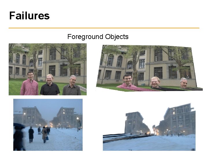 Failures Foreground Objects 