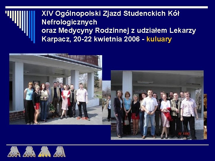 XIV Ogólnopolski Zjazd Studenckich Kół Nefrologicznych oraz Medycyny Rodzinnej z udziałem Lekarzy Karpacz, 20 XIV Ogólnopolski Zjazd Studenckich Kół Nefrologicznych oraz Medycyny Rodzinnej z udziałem Lekarzy Karpacz, 20