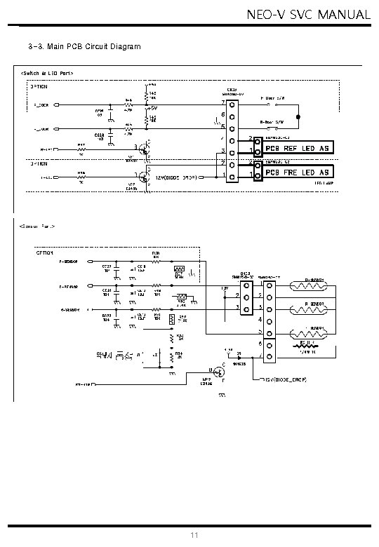 NEO-V SVC MANUAL 3 -3. Main PCB Circuit Diagram 11 