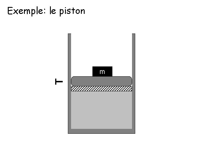 Exemple: le piston T m 