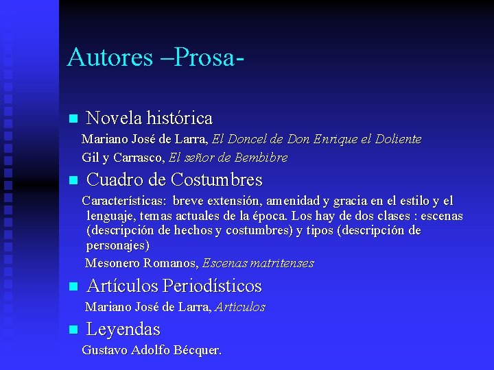 Autores –Prosan Novela histórica Mariano José de Larra, El Doncel de Don Enrique el