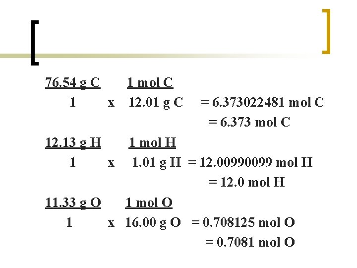 The Mole Chemical Quantities The Molethe Number Of