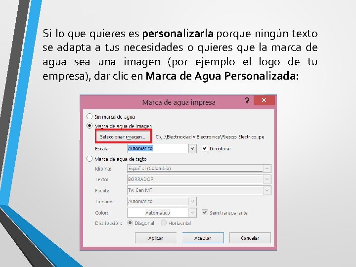 Si lo que quieres es personalizarla porque ningún texto se adapta a tus necesidades