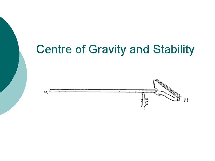 Centre of Gravity and Stability 